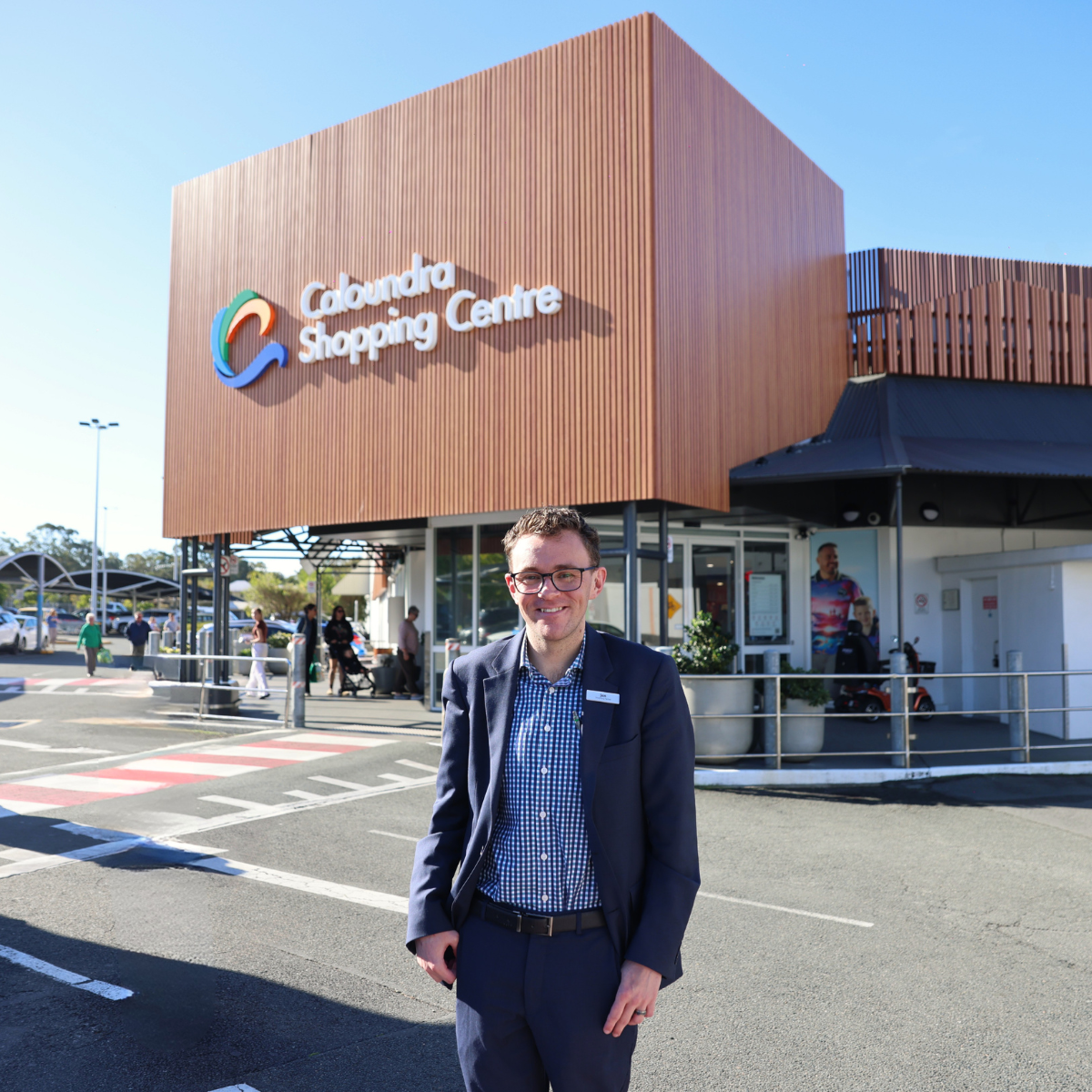 Jon at Caloundra Shopping Centre today