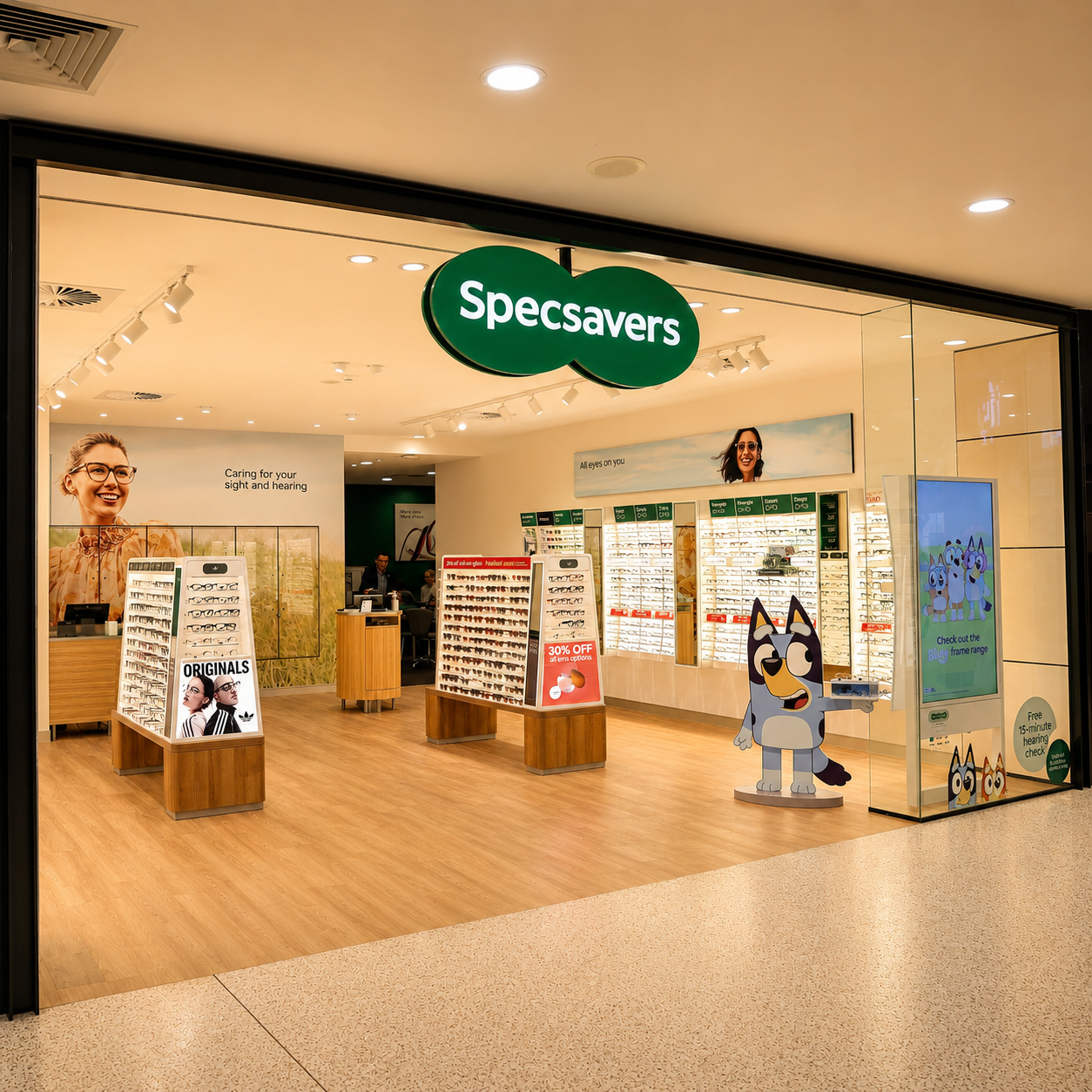 Specsavers Caloundra Shopping Centre store interior