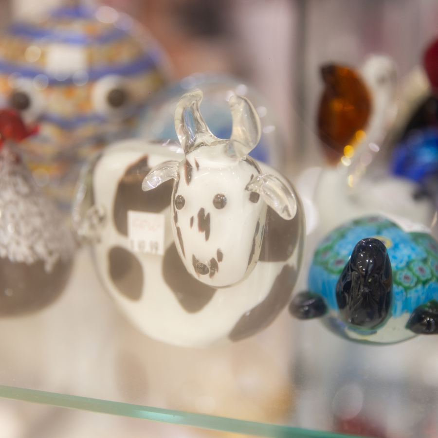 Blown-glass ornaments