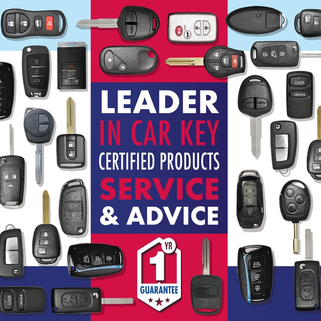 MISTER MINIT LEADER IN CAR KEY CERTIFIED PROUCTS SERVICE & ADVISE 1 YR GUARANTEE