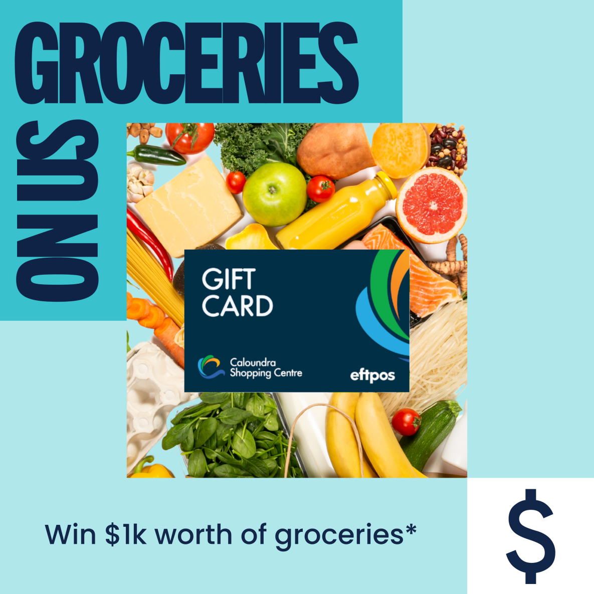 Groceries On Us - Win $1k worth of groceries