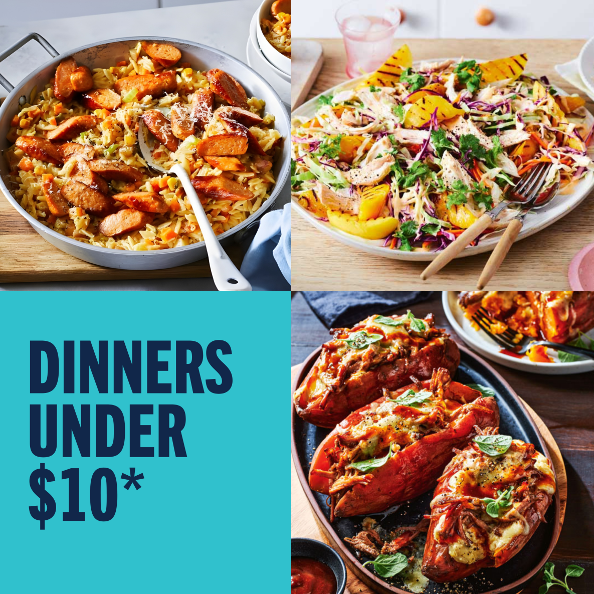 Dinners under $10*