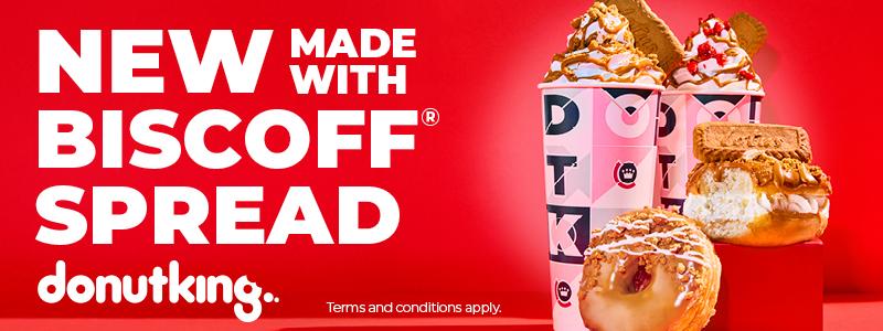 NEW MADE WITH BISCOFF SPREAD donutking