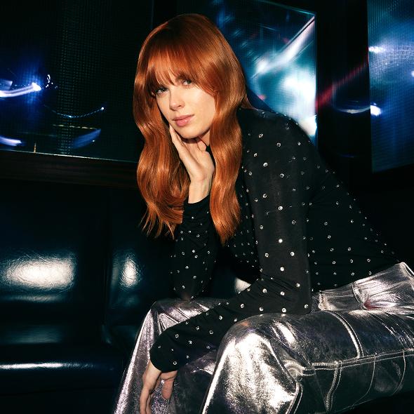 Woman with orange hair