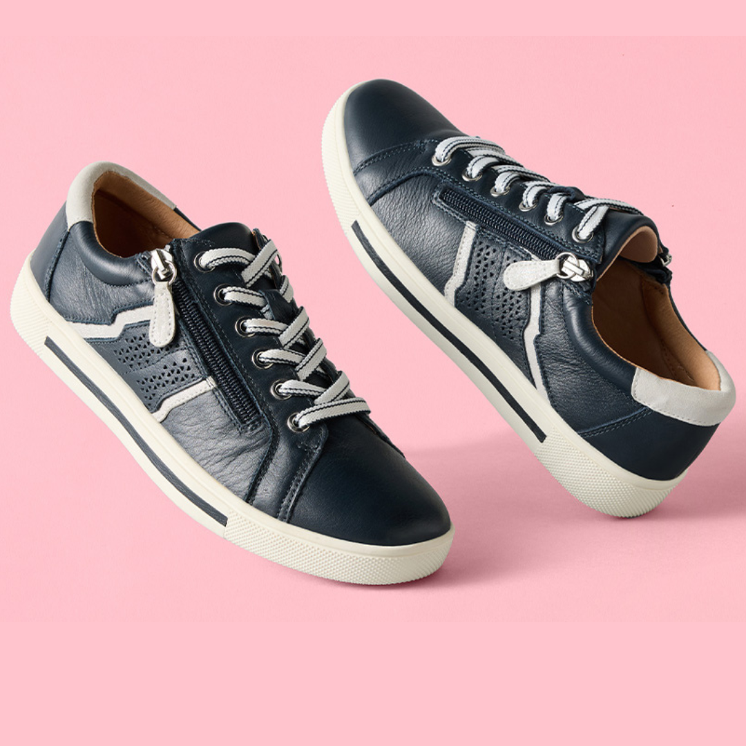Black and white sneakers from Williams Shoes